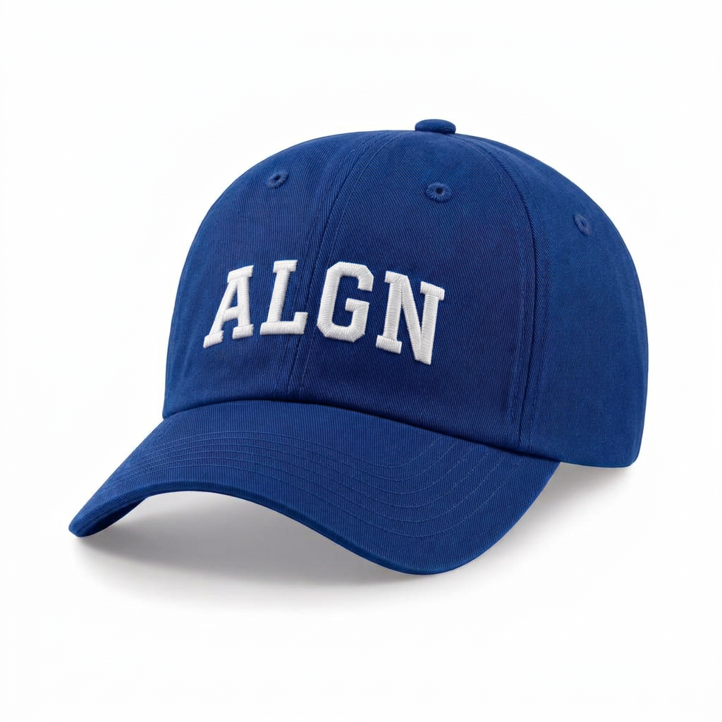 ALGN Essential Baseball Cap in Royal Blue / White