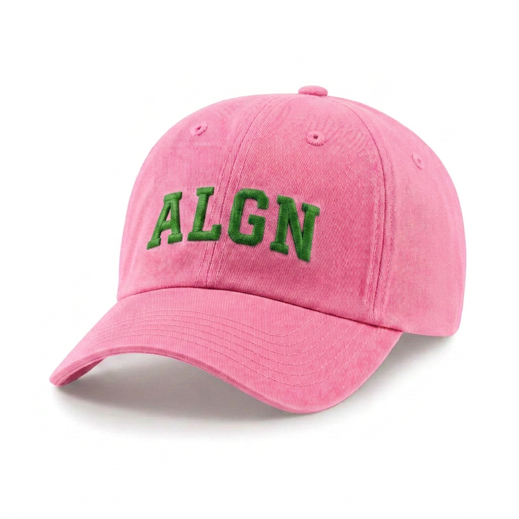 ALGN Essential Baseball Cap in Pink / Green